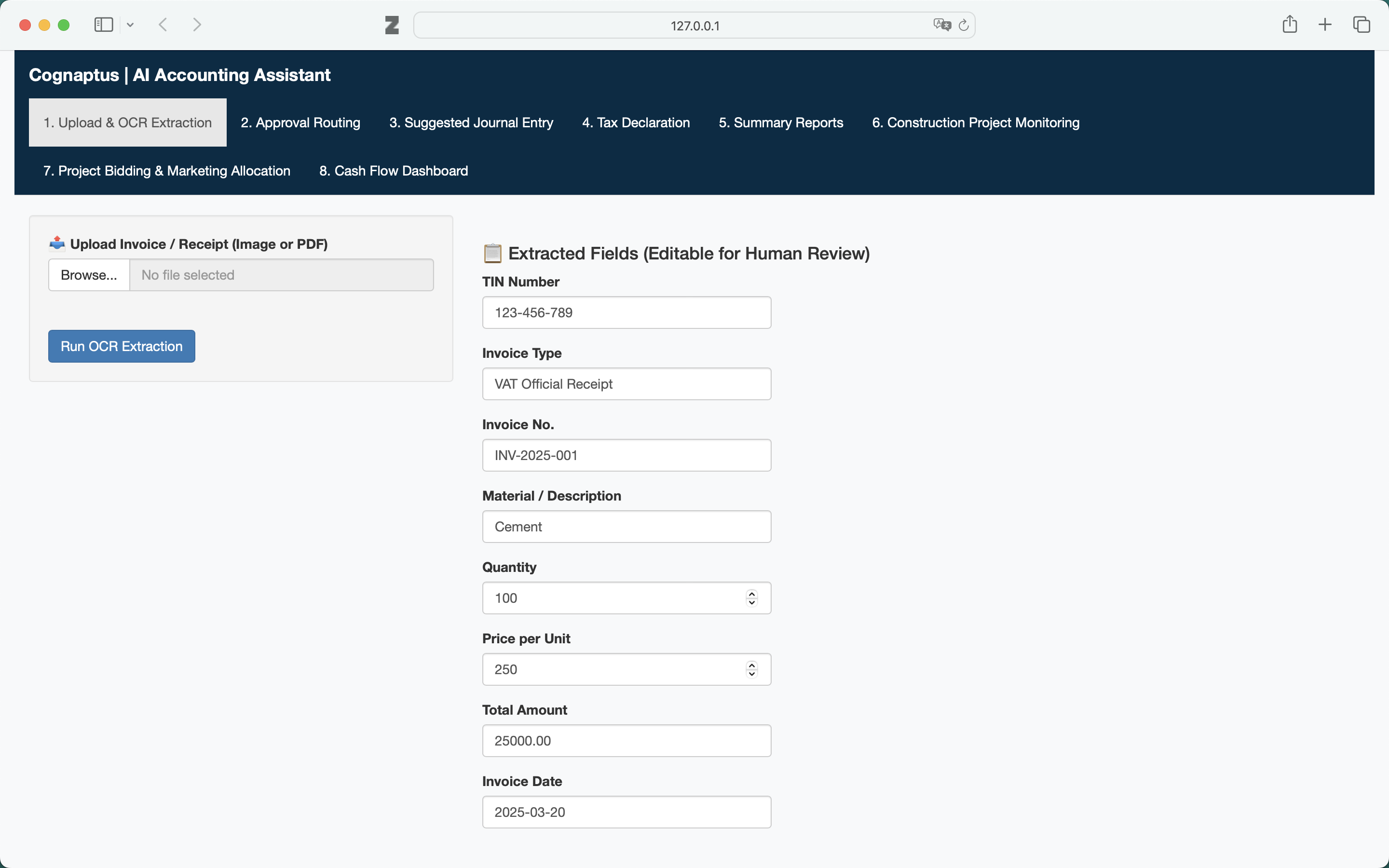 Editable Fields